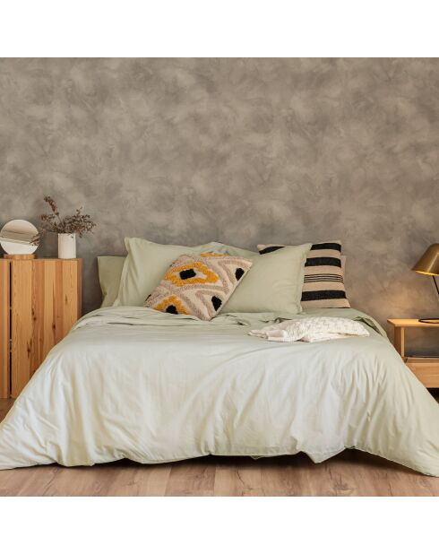 Housse de couette en coton Basic beige argile