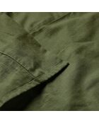 Drap en coton Basic  vert olive