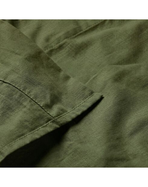 Drap en coton Basic  vert olive