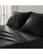 2 schwarze Basic Kissenbezüge aus Baumwolle