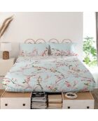 Drap en coton Chinoiserie multicolore