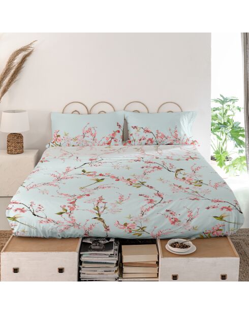 Drap en coton Chinoiserie multicolore