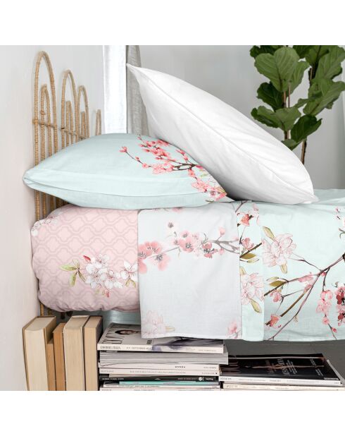 Drap en coton Chinoiserie multicolore