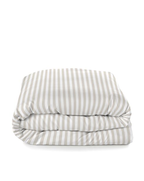 Housse de couette en coton Layering beige