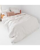 Housse de couette en coton Layering beige