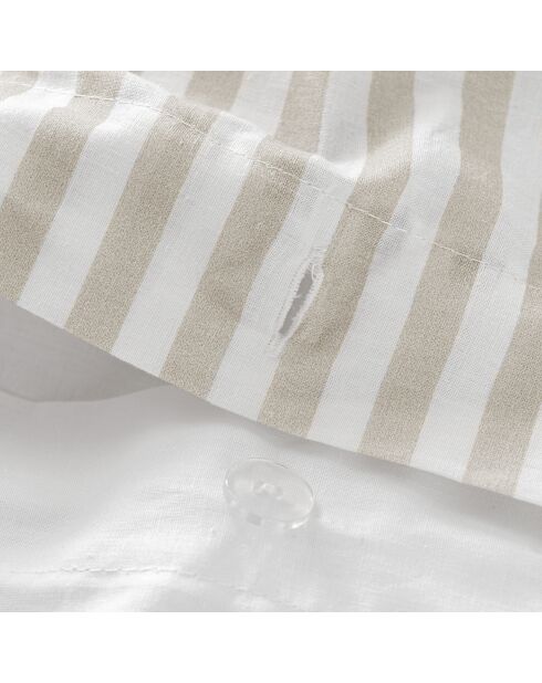 Housse de couette en coton Layering beige