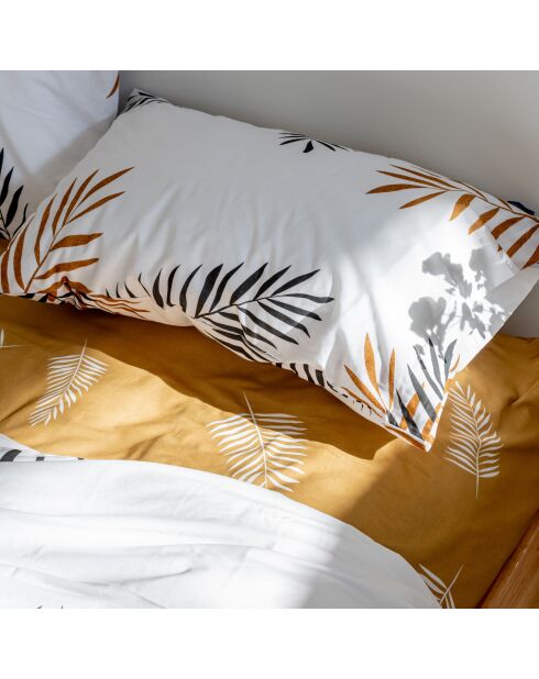 Taie d'oreiller en coton Foliage multicolore - 60x60 cm
