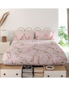 Drap en coton Chinoiserie rose  multicolore