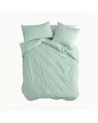 Housse de couette en coton Basic menthe