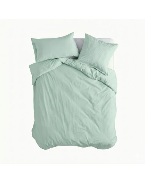 Housse de couette en coton Basic menthe