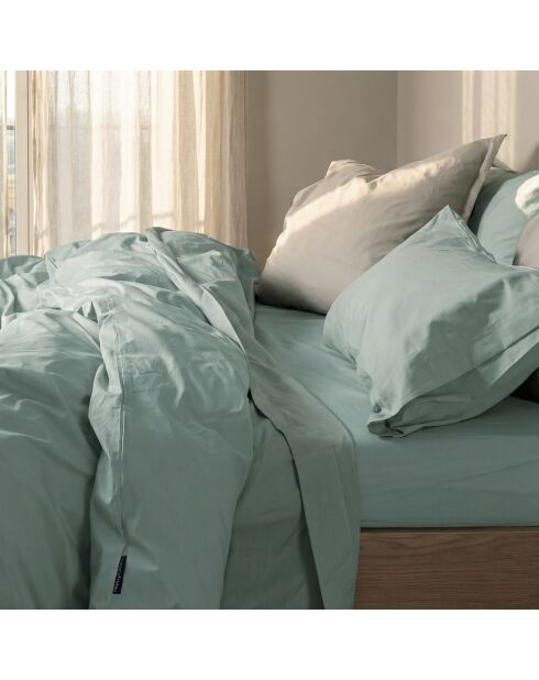 Housse de couette en coton Basic menthe