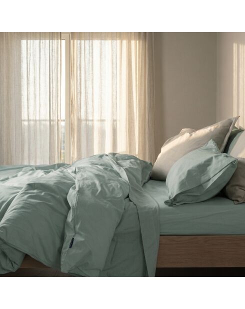 Housse de couette en coton Basic menthe