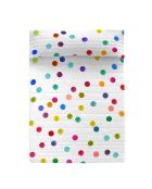 Colcha de algodón confeti multicolor