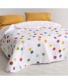Colcha de algodón confeti multicolor