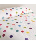 Colcha de algodón confeti multicolor