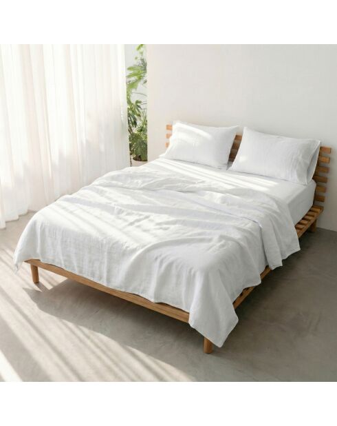 Drap en coton Basic blanc