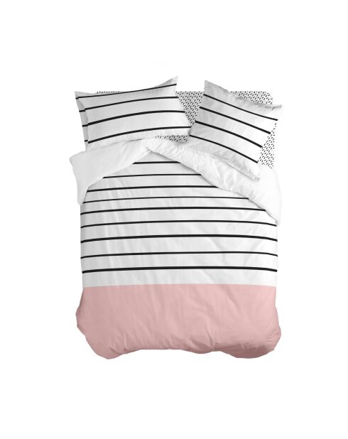 Housse de couette en coton Blush  multicolore