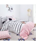Housse de couette en coton Blush  multicolore