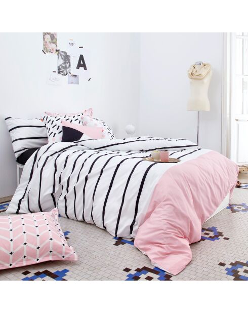 Housse de couette en coton Blush  multicolore