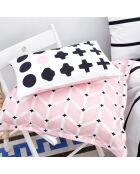 Housse de couette en coton Blush  multicolore