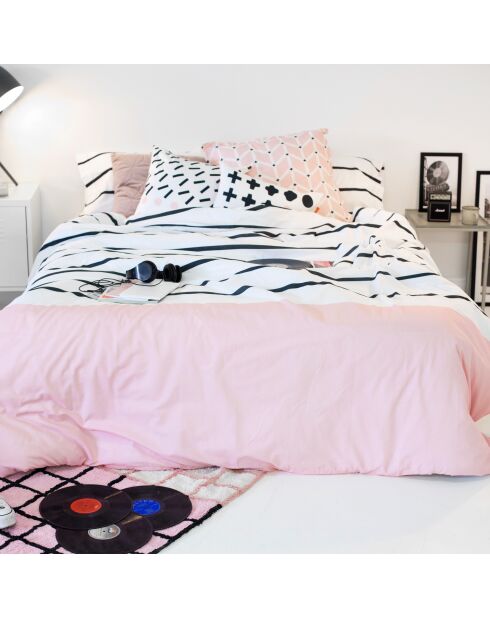 Housse de couette en coton Blush  multicolore