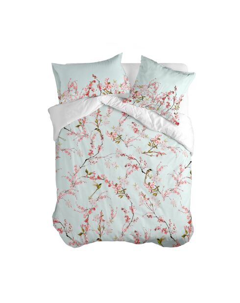 Housse de couette en coton Chinoiserie multicolore