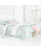 Housse de couette en coton Chinoiserie multicolore