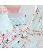 Housse de couette en coton Chinoiserie multicolore