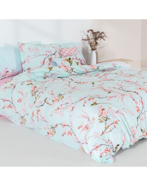 Housse de couette en coton Chinoiserie multicolore