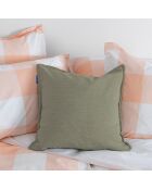 Housse de coussin décoratif Twill olive verte - 50x50 cm