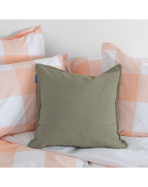 Housse de coussin décoratif Twill olive verte - 50x50 cm