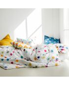 Housse de couette en coton Confetti multicolore