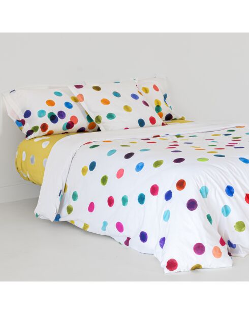 Housse de couette en coton Confetti multicolore