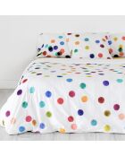 Housse de couette en coton Confetti multicolore