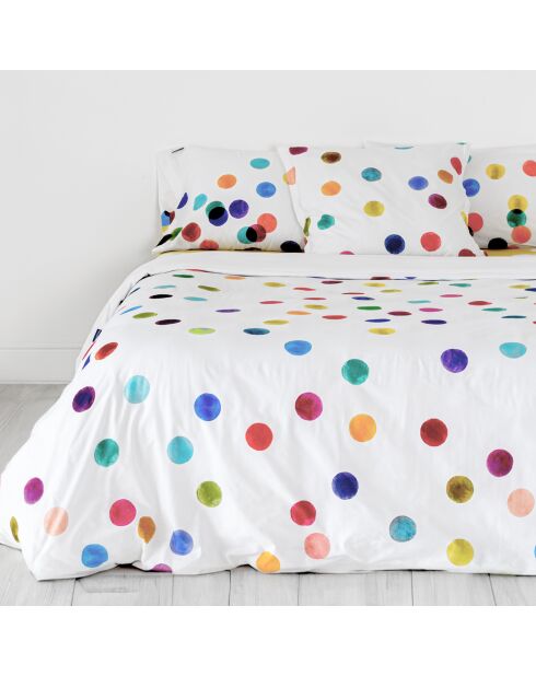 Housse de couette en coton Confetti multicolore