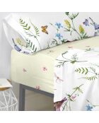 Manarola katoenen hoeslaken (Bed 90) veelkleurig - 90x200x32 cm
