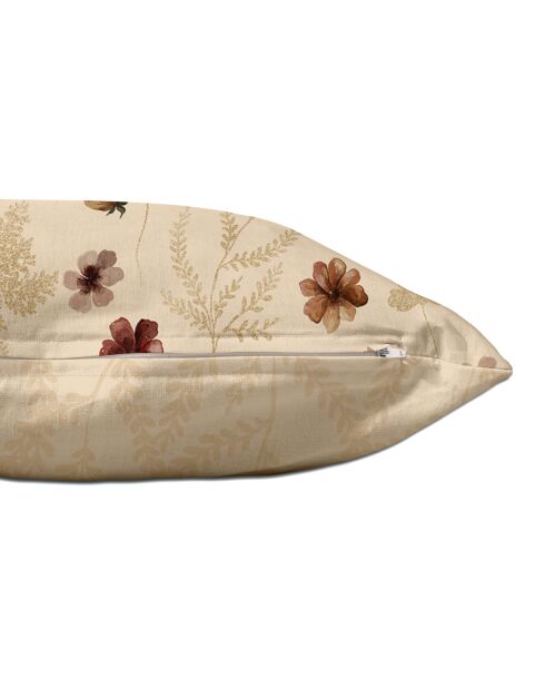 Kussenhoes van veelkleurig katoen met wilde bloemen - 50x50 + 50x30 cm