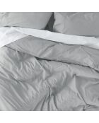 Housse de couette en coton Basic gris clair