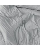 Housse de couette en coton Basic gris clair