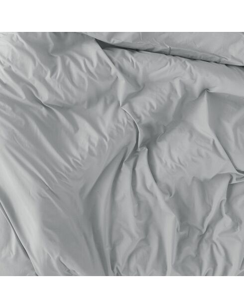 Housse de couette en coton Basic gris clair