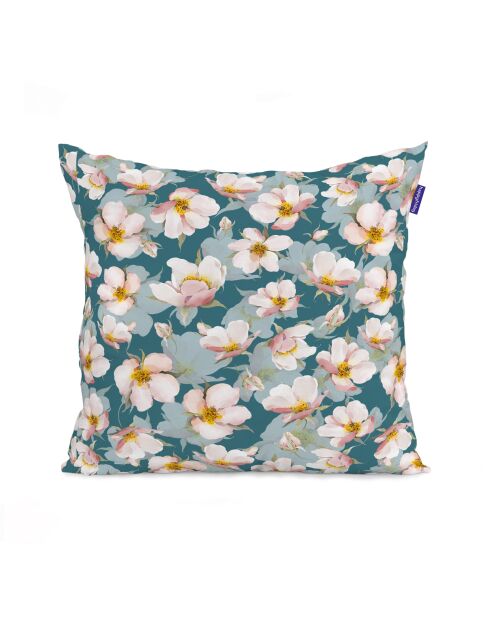 Mehrfarbiger Kissenbezug aus Baumwolle mit Frühlingsblüten - 50x50 + 50x30 cm