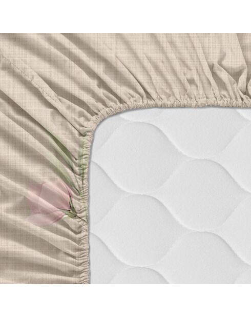 Spannbetttuch aus Baumwolle mit sommerlichem Blumenmuster (Bett 90), mehrfarbig, 90 x 200 x 32 cm