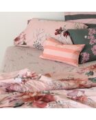 Spannbetttuch aus Baumwolle mit sommerlichem Blumenmuster (Bett 90), mehrfarbig, 90 x 200 x 32 cm
