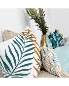 Housse de coussin en coton Foliage mint multicolore - 50x50 + 50x30 cm