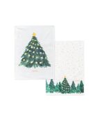 2 Torchons en coton Sapin multicolores - 70x50 cm