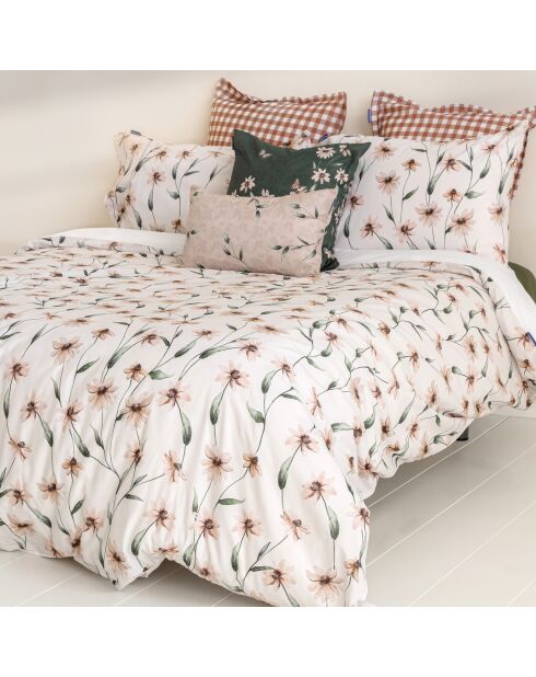 Tinny bloom veelkleurige katoenen kussenhoes - 50x50 + 50x30 cm