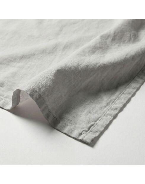 Drap en coton Basic gris clair