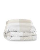 Housse de couette en coton Gingham beige