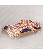 Housse de couette en coton Joyful lines multicolore