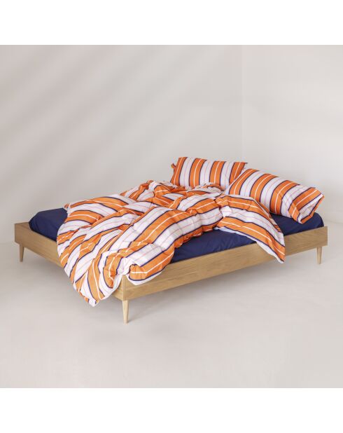 Housse de couette en coton Joyful lines multicolore